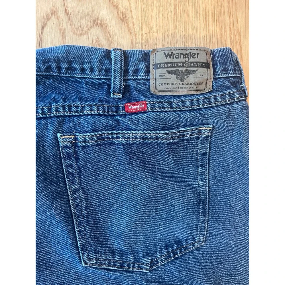 Wrangler Relaxed Fit Jeans Mens 50x30 Blue Denim Classic Workwear Cowboy